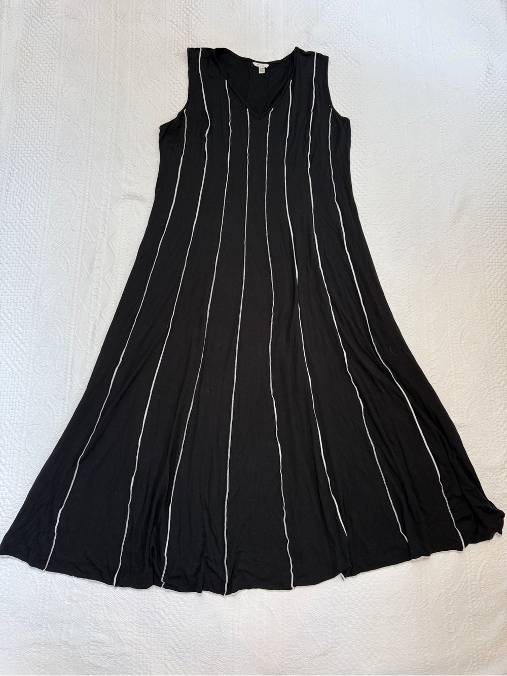 C Est 1946 Dress Black White Piping Sleeveless Women’s 22 24W Cato